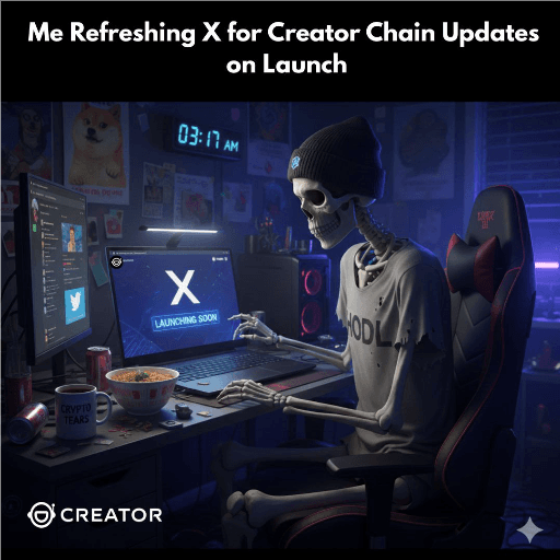  Liquidity ready. Still waiting for Creator Chain launch 