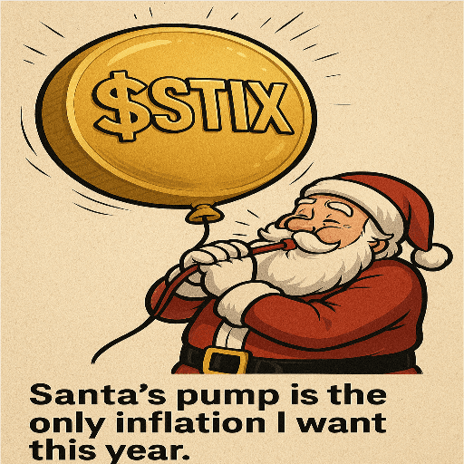 Santa Inflating a Balloon Coin
